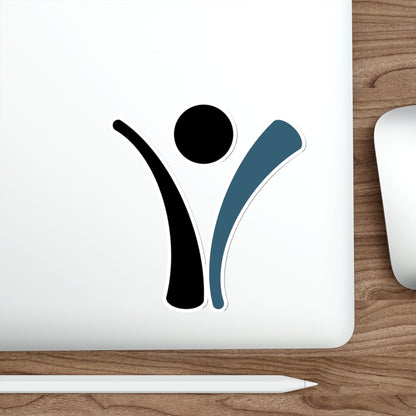 Die-Cut Sticker - Living with Purpose Blue Man