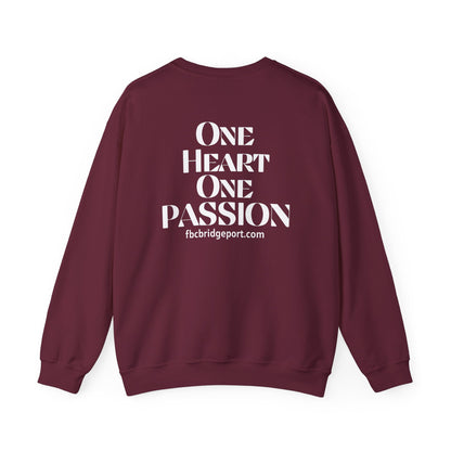 Adult - Basic Sweatshirt- one Heart One Passion