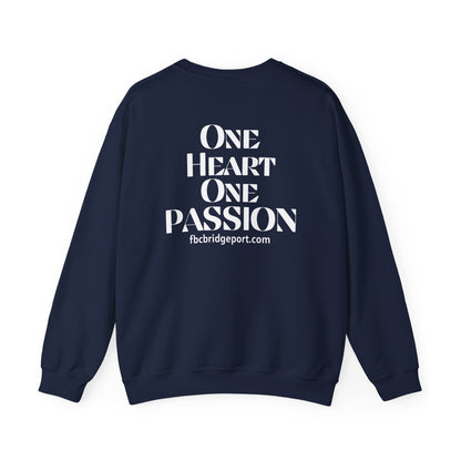 Adult - Basic Sweatshirt- one Heart One Passion