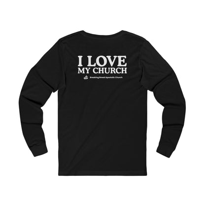 ADULT - Basic Long sleeve - I Love My Church - BBA