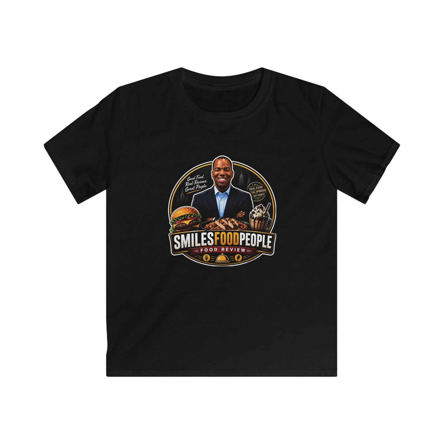 Youth - Softstyle T‑Shirt - Smiles Food People