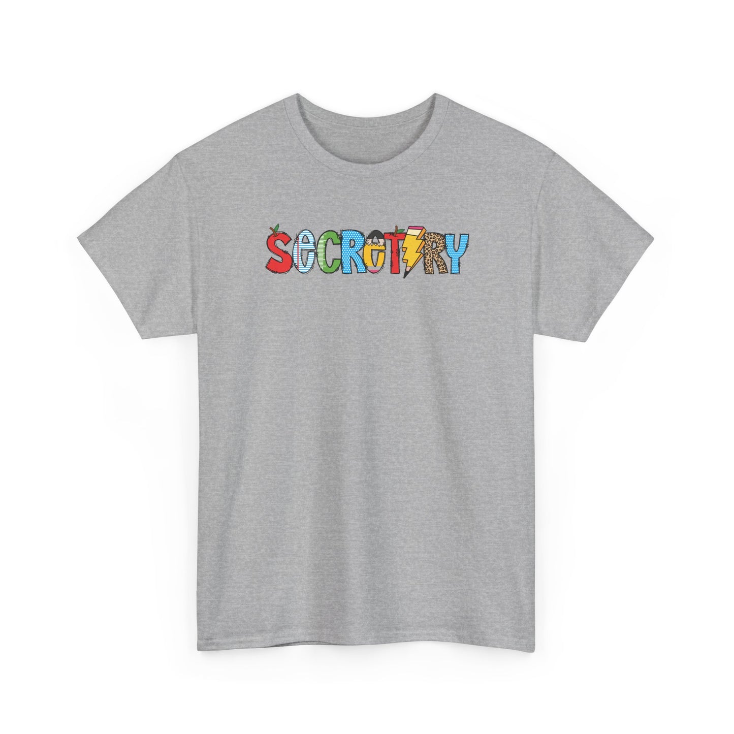 Secretary Colorblock T-Shirt- Fun School Staff Gift