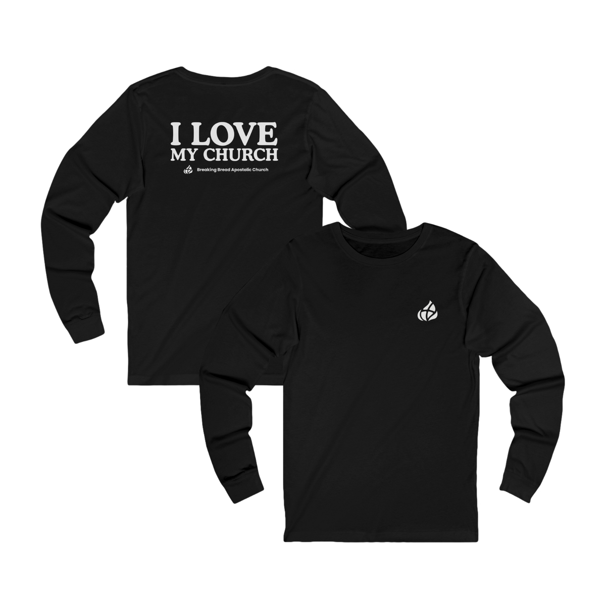 ADULT - Basic Long sleeve - I Love My Church - BBA