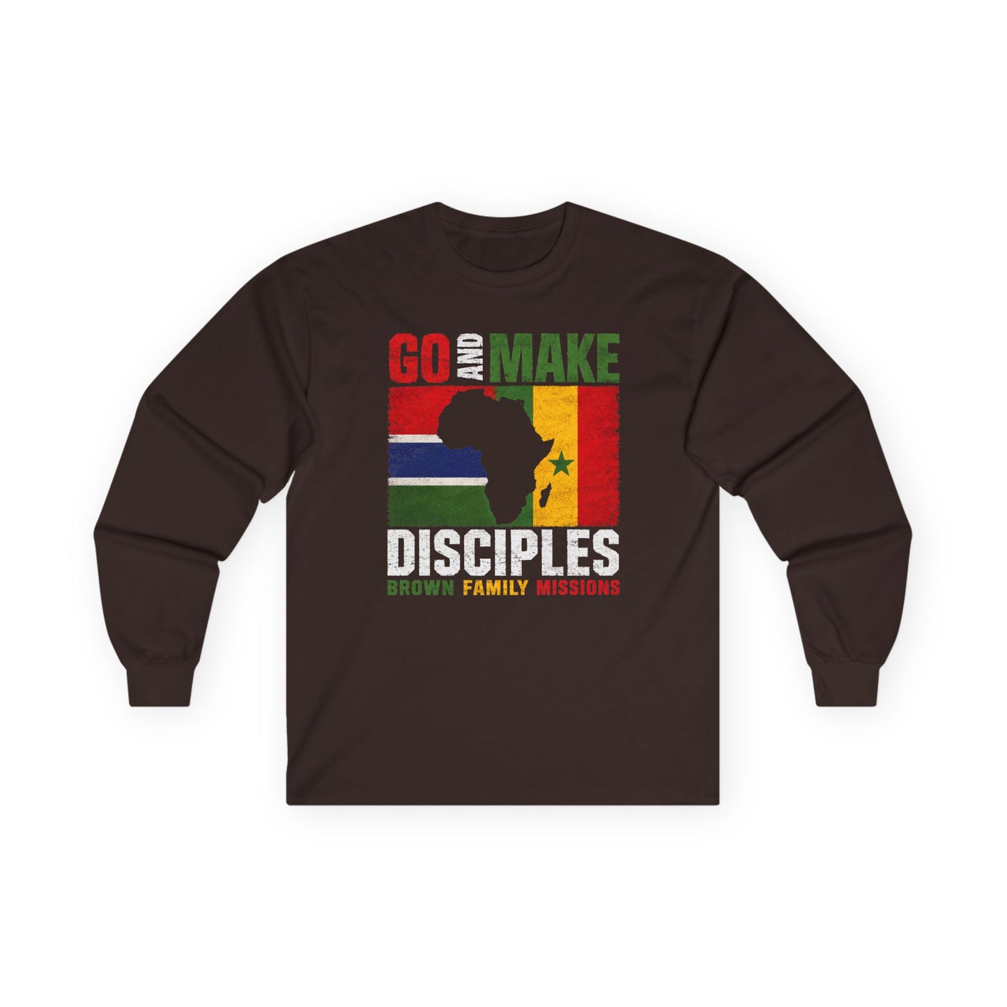 Go and Make Disciples Long Sleeve Tee - Brown Family Missions