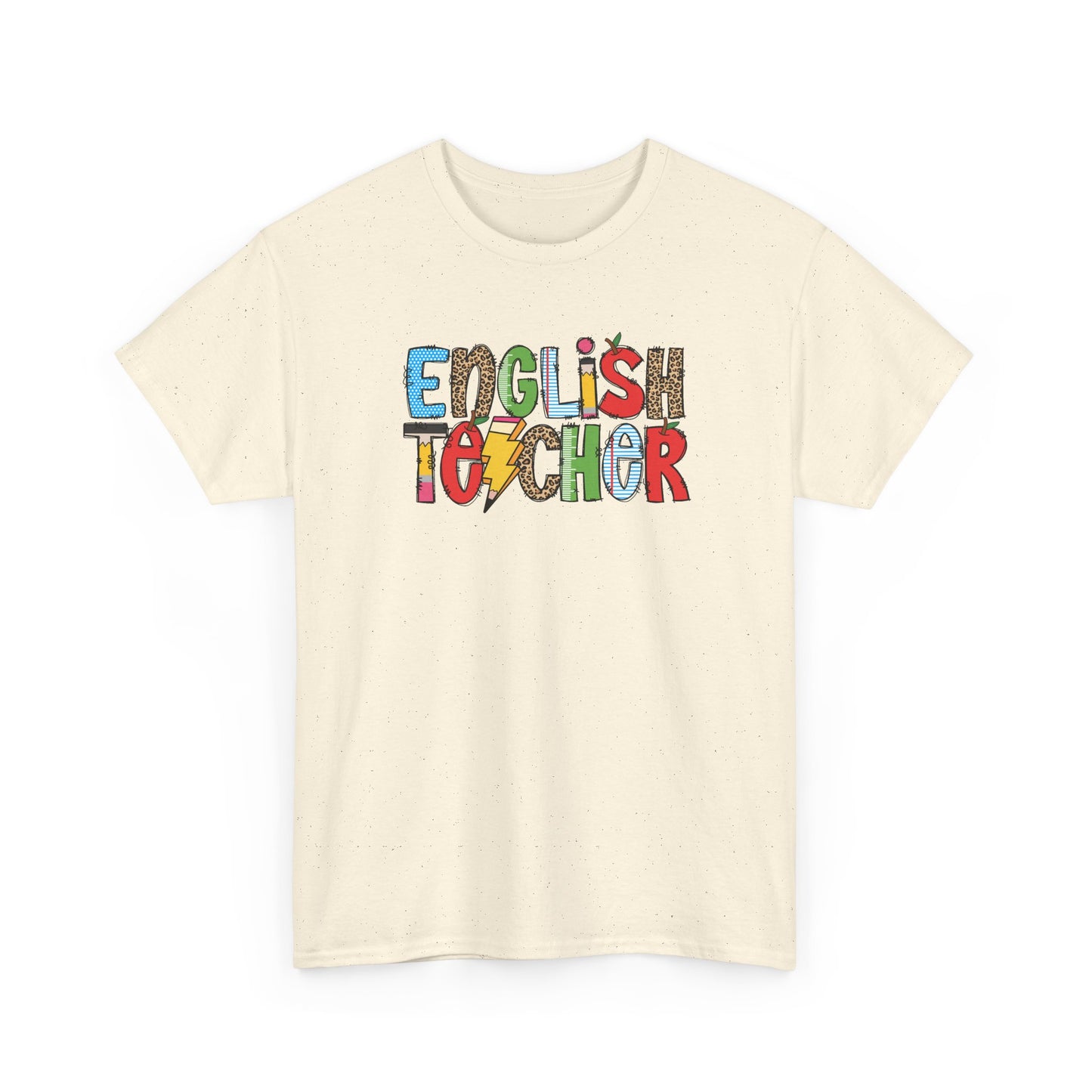 English Teacher Colorblock T-Shirt- Fun School Staff Gift