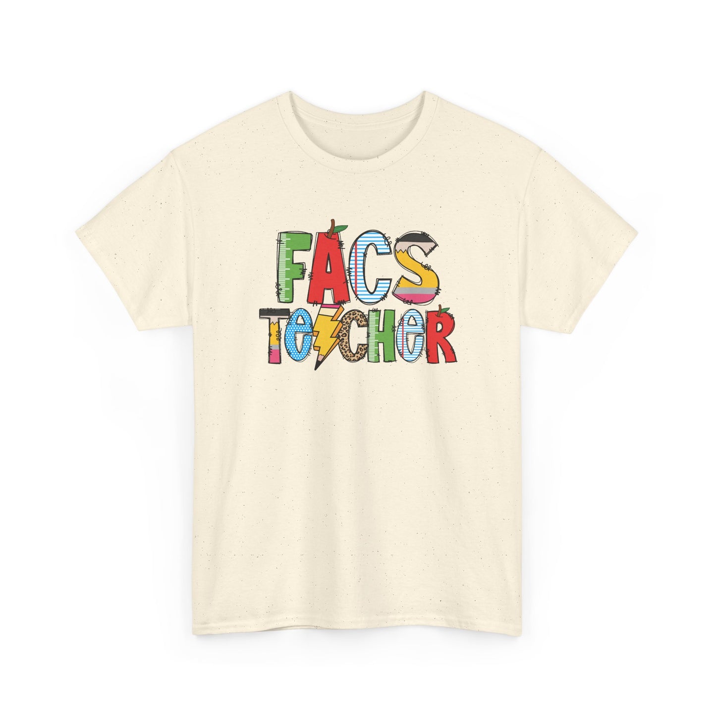FACS Teacher Colorblock T-Shirt- Fun School Staff Gift