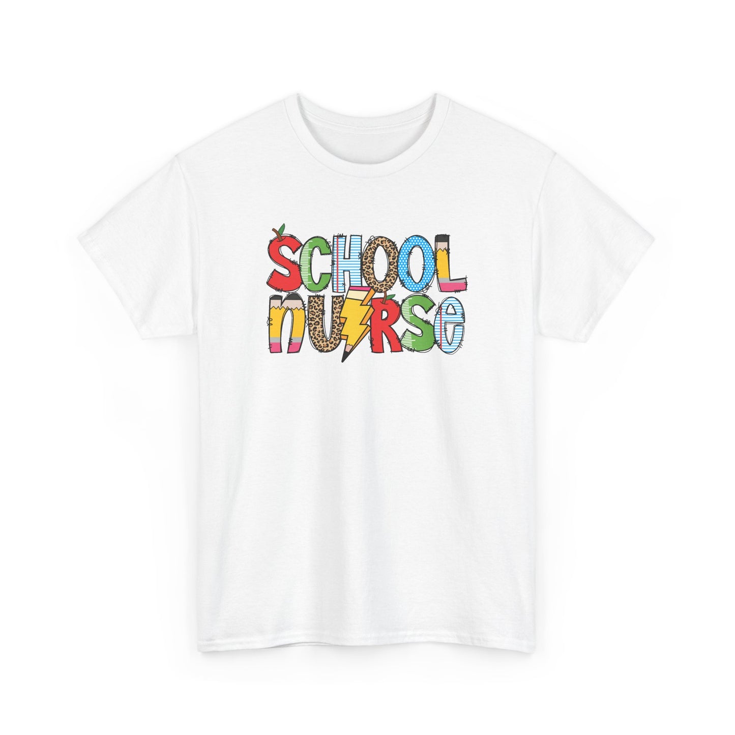School Nurse Colorblock T-Shirt- Fun School Staff Gift