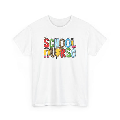 School Nurse Colorblock T-Shirt- Fun School Staff Gift