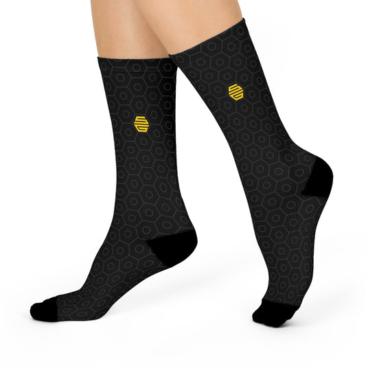 Sold Black Honeycomb - Socks - Stud Game Sports Honey Drip