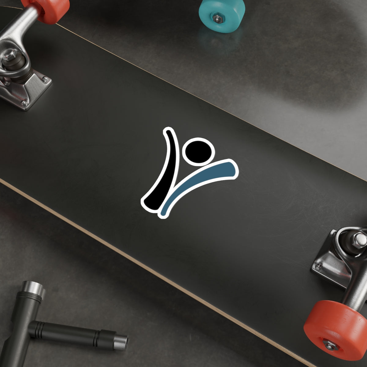 Die-Cut Sticker - Living with Purpose Blue Man