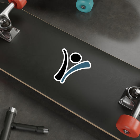 Die-Cut Sticker - Living with Purpose Blue Man