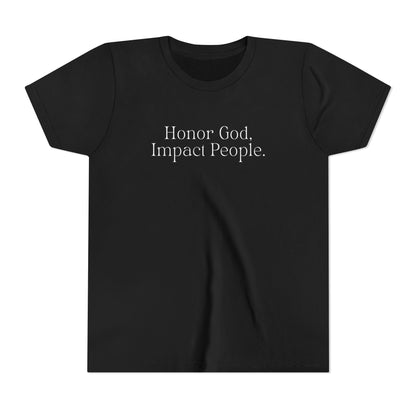 Youth - Premium T-shirt "Honor God, Impact People" - FAC Aurora