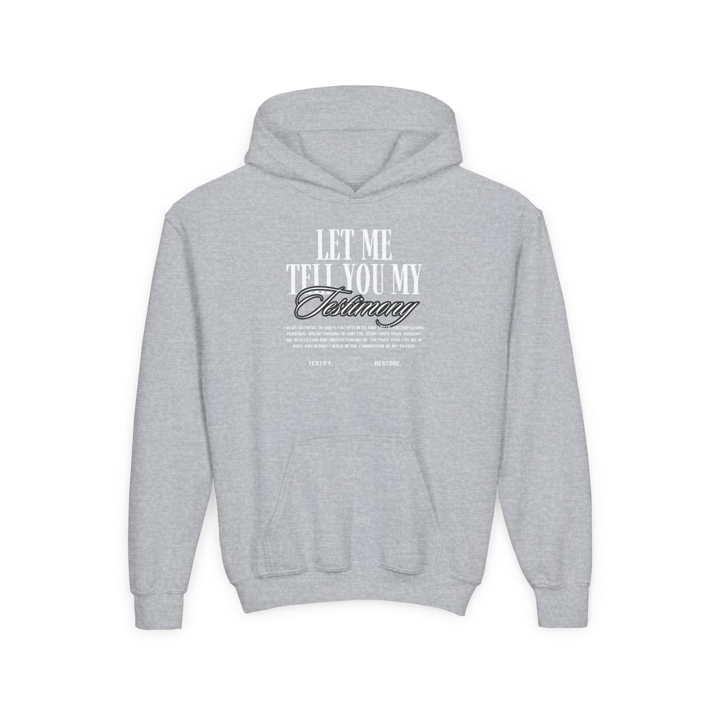 YOUTH - Basic Hoodie - Testimony