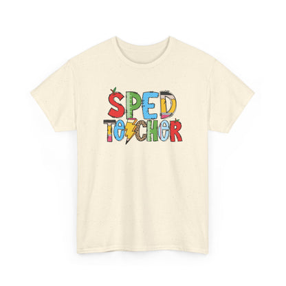 Sped Teacher Colorblock T-Shirt- Fun School Staff Gift