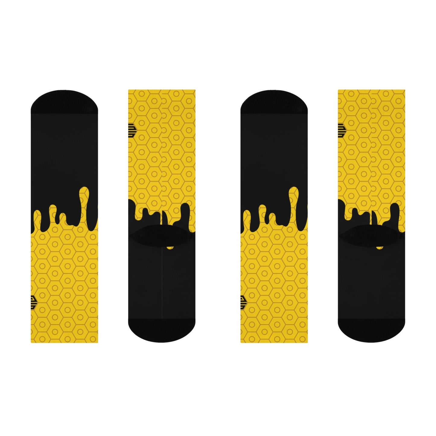 Honey Drip Socks Yellow Drip