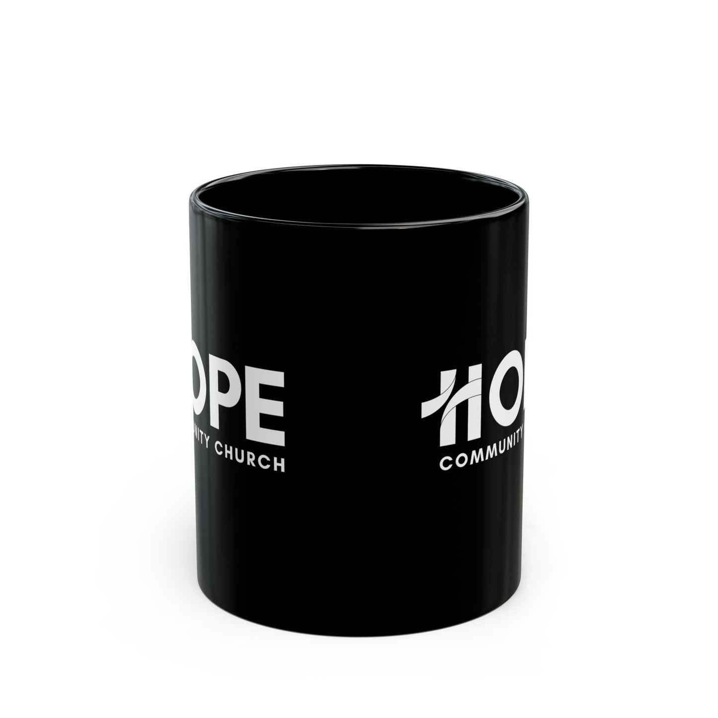 Hope Community Church Black Mug – Inspirational Church Coffee Cup 11oz