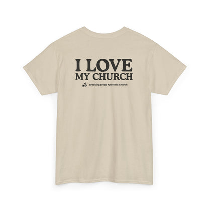 ADULT - Basic tee - I Love My Church - BBA