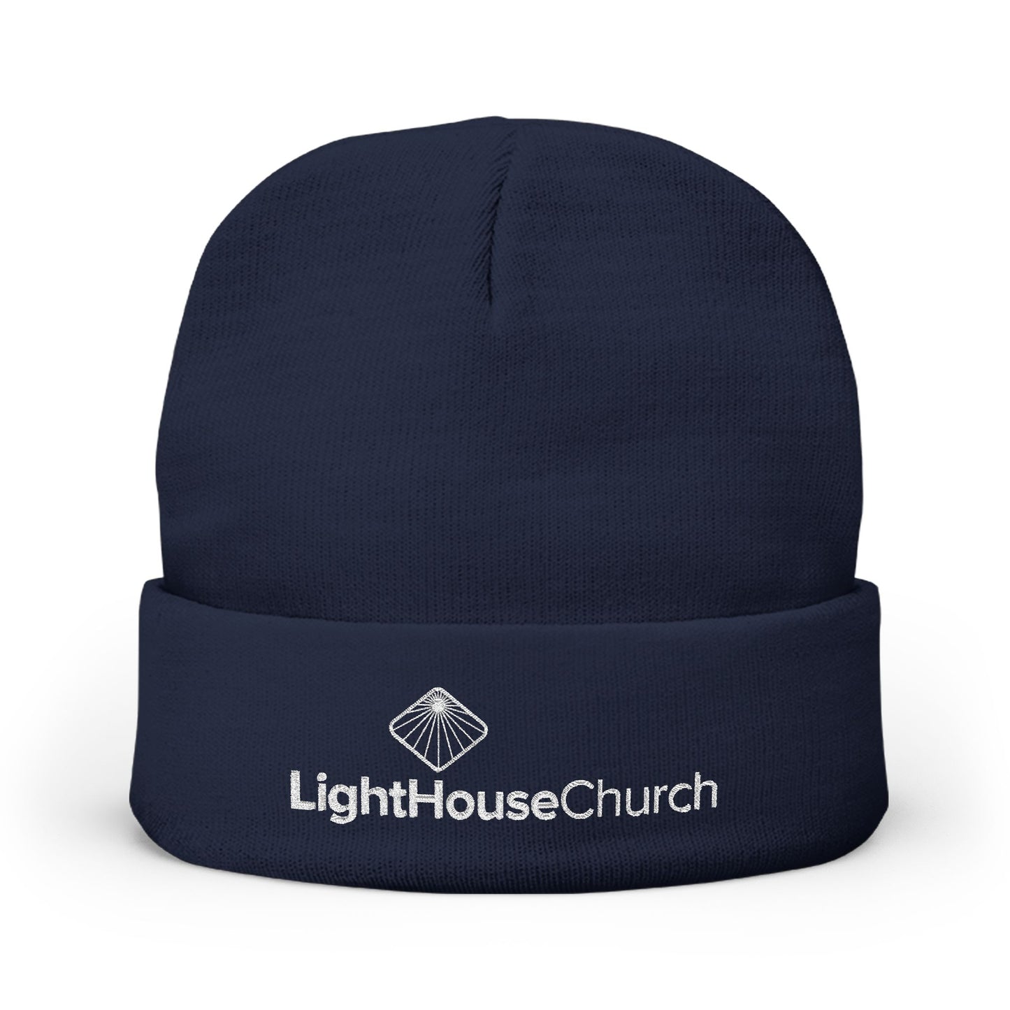 Embroidered Knit Beanie - Church Logo