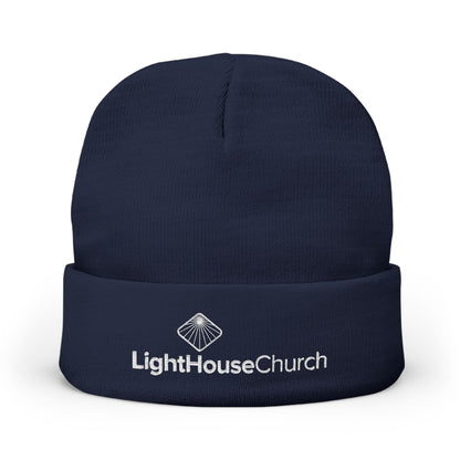 Embroidered Knit Beanie - Church Logo