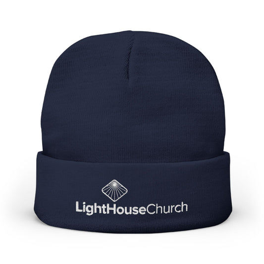 Embroidered Knit Beanie - Church Logo