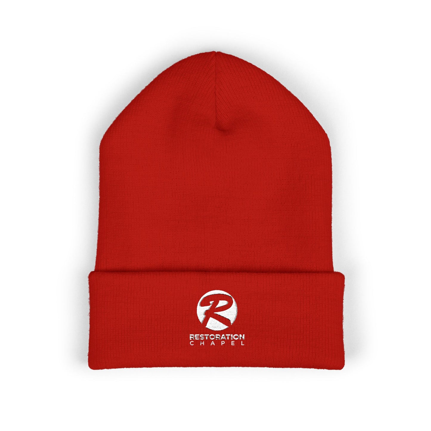 Embroidered Cuffed Beanie - Restoration Chapel