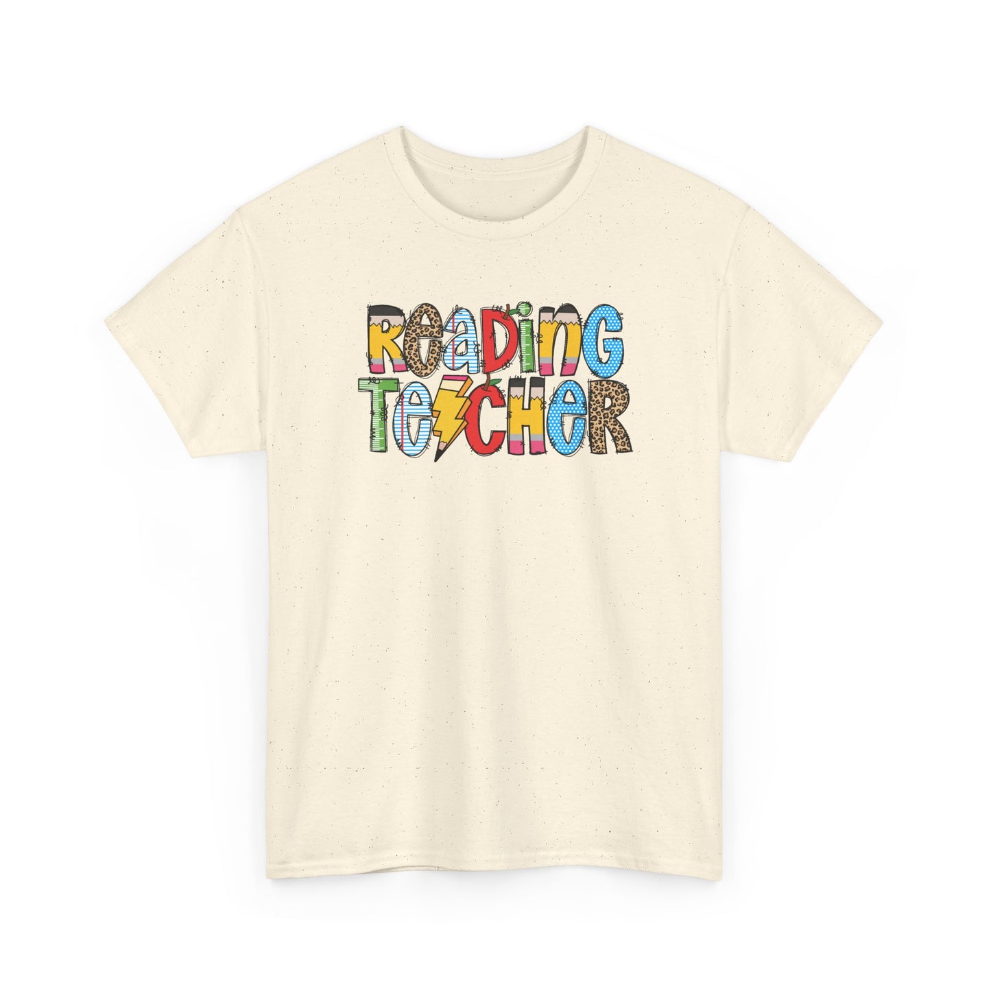 Reading Teacher Colorblock T-Shirt- Fun School Staff Gift