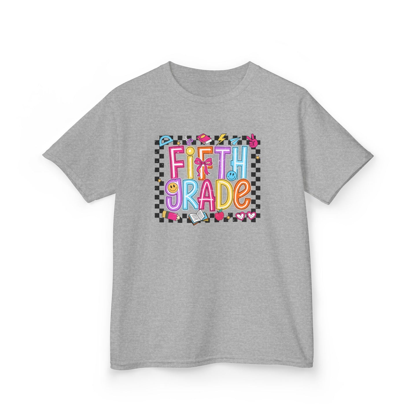Girls - Fifth Grade Kids T‑Shirt — Colorful Back-to-School Tee