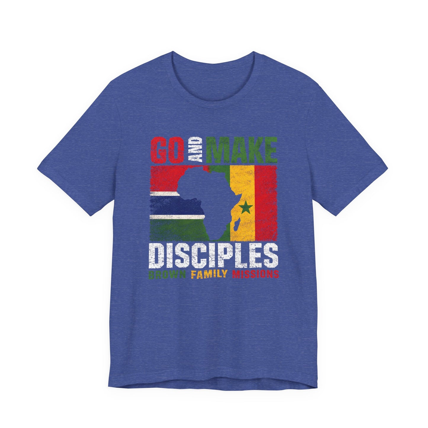 Go and Make Disciples Premium T-Shirt - Brown Family Missions