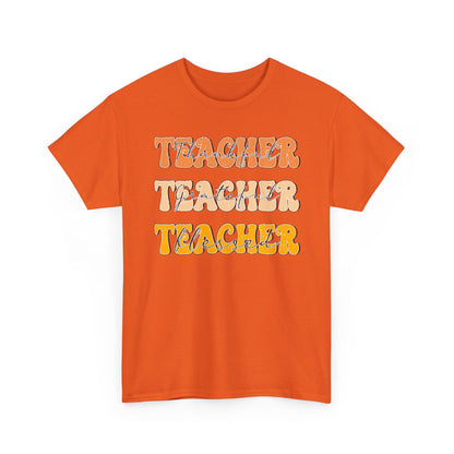 Thankful Grateful Blessed Teacher Shirt | Fall Teacher T-Shirt | Gildan Teacher Tee | Thanksgiving Teacher Outfit Gift