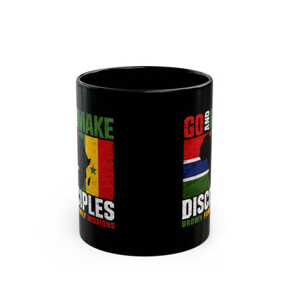 Go and Make Disciples Black Mug - Brown Family Missions