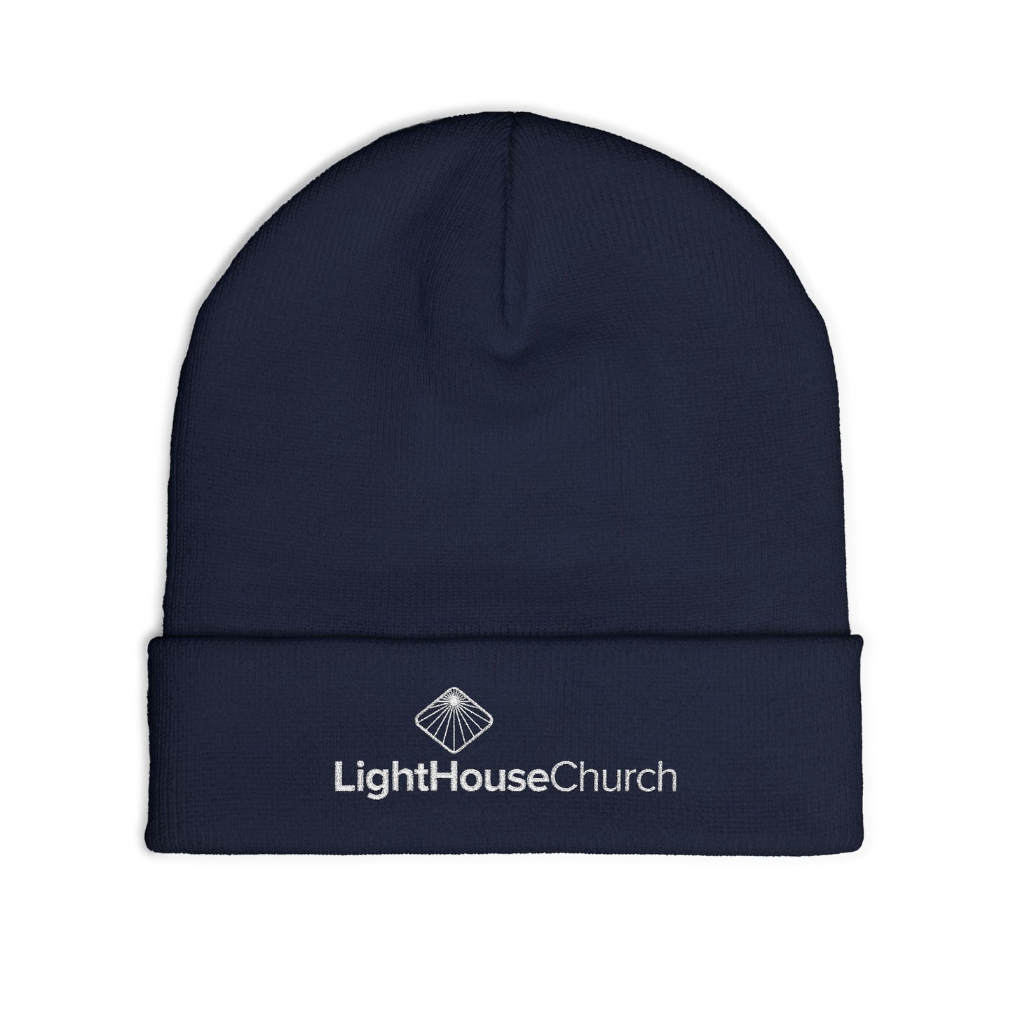 Embroidered Knit Beanie - Church Logo