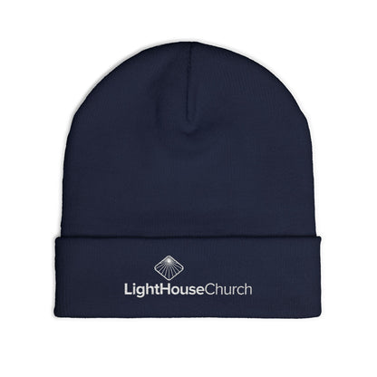 Embroidered Knit Beanie - Church Logo