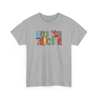 English Teacher Colorblock T-Shirt- Fun School Staff Gift