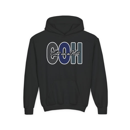 YOUTH - Classic Pullover Hoodie - City on a Hill