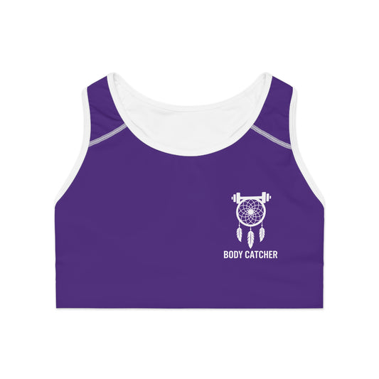 Purple Weightlifting Sports Bra - Body Catcher