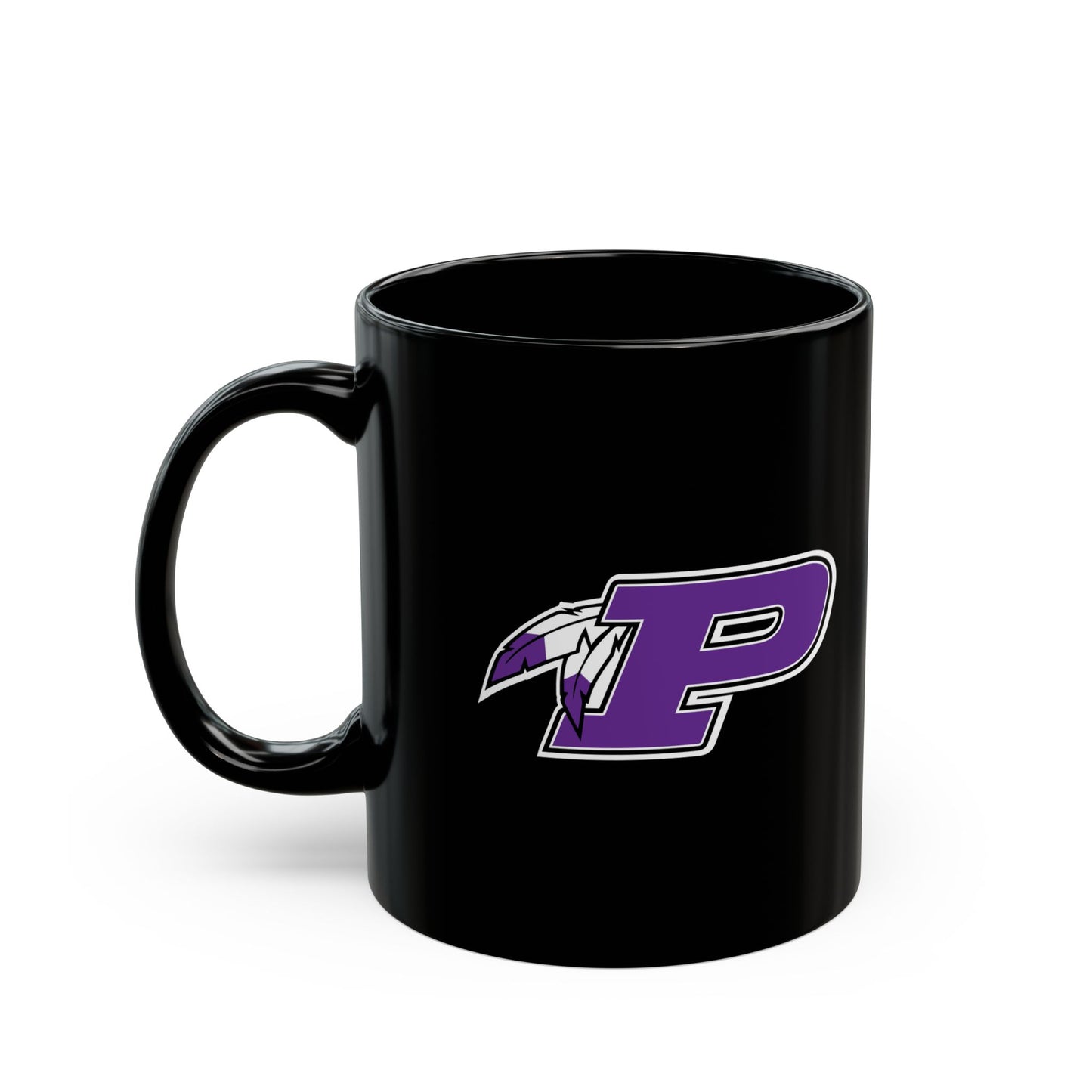 11oz Black Mug - Indians Football 2 - Friends of Pacific Football