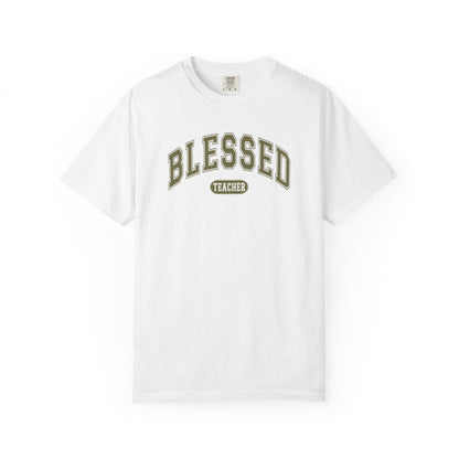 Comfort Colors Blessed Teacher Shirt | Inspirational Teacher T-Shirt | Cute Teacher Graphic Tee | Unisex Teacher Gift