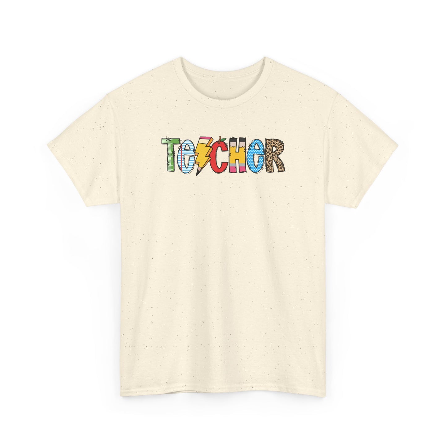 Teacher Colorblock T-Shirt- Fun School Staff Gift