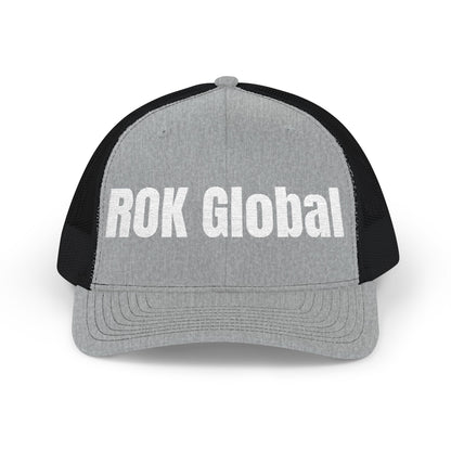 Black and White Trucker Cap - ROK Global