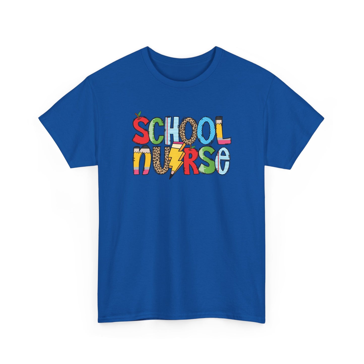 School Nurse Colorblock T-Shirt- Fun School Staff Gift