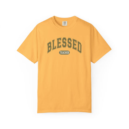 Comfort Colors Blessed Teacher Shirt | Inspirational Teacher T-Shirt | Cute Teacher Graphic Tee | Unisex Teacher Gift