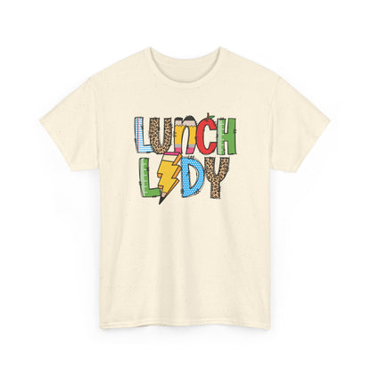 Lunch Lady Colorblock T-Shirt- Fun School Staff Gift