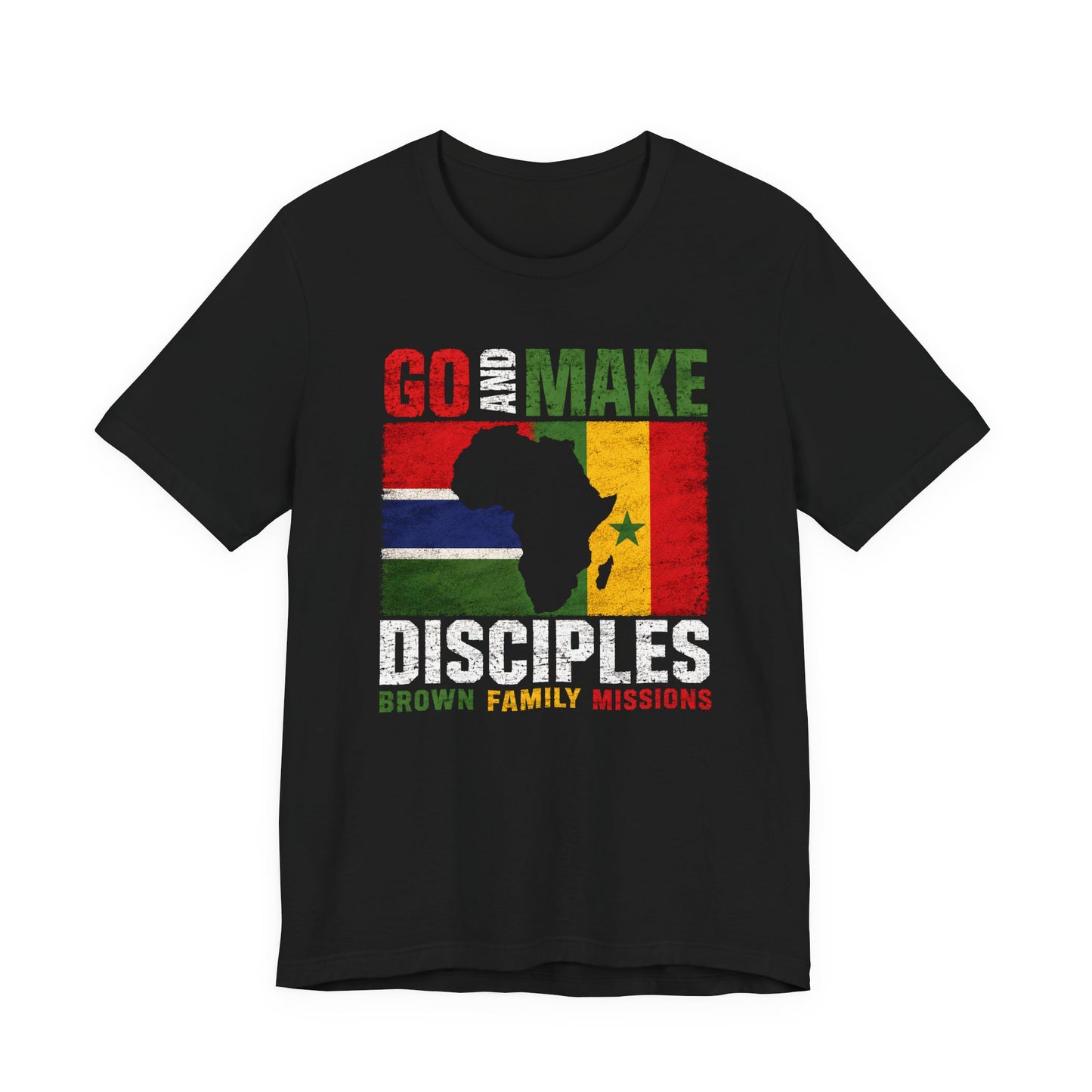 Go and Make Disciples Premium T-Shirt - Brown Family Missions