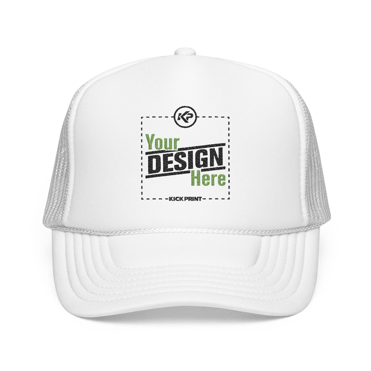 Embroidered Snapback Trucker Cap