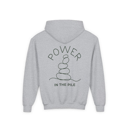 YOUTH - Basic Hoodie - Power in the Piles - BBA