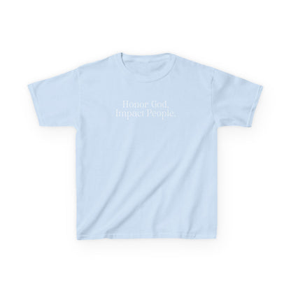 Youth - Basic T-shirt Honor God, Impact People - FAC Aurora