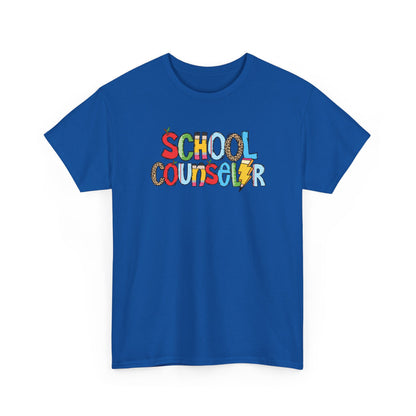 School Counselor Colorblock T-Shirt- Fun School Staff Gift