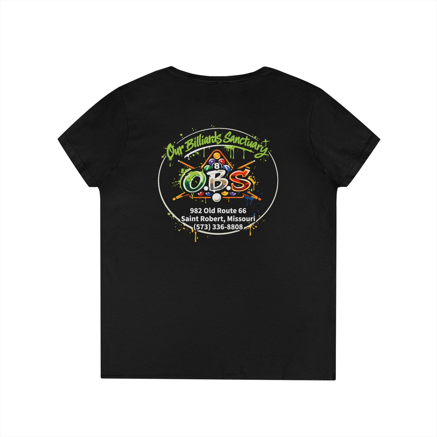 Ladies' V-Neck T-Shirt - Mariahs Full Circle