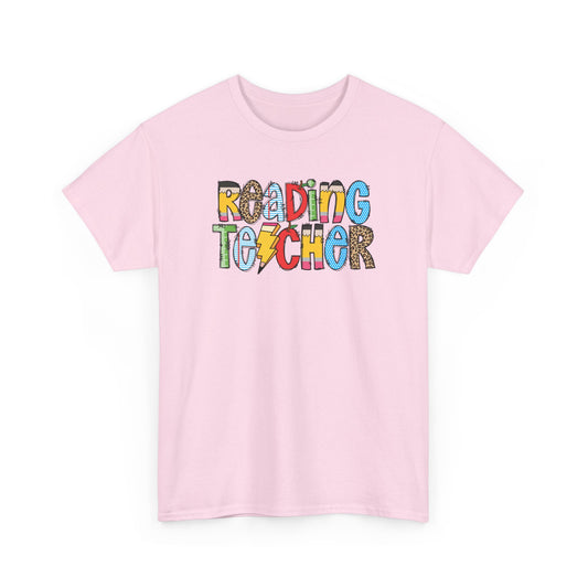 Reading Teacher Colorblock T-Shirt- Fun School Staff Gift