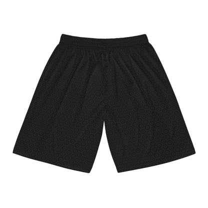 Solid Black Honeycomb- Basketball Shorts - Stud Game Sports Honey Drip